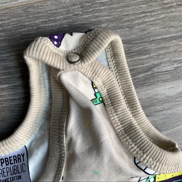 NWT Raspberry Republic organic coverall overall one-piece 1-4month - Picture 3 of 6